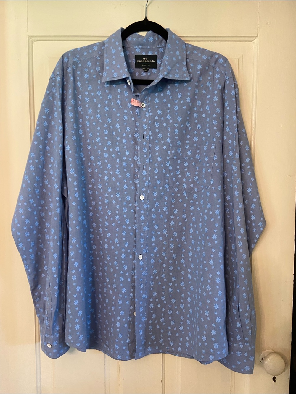 Rodd & Gunn Blue Flower Print Men's Casual Shirt